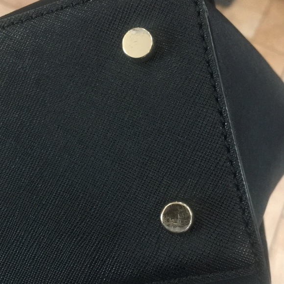 Kate Spade Black Sparkle Satchel Purse Bag - Picture 11 of 12